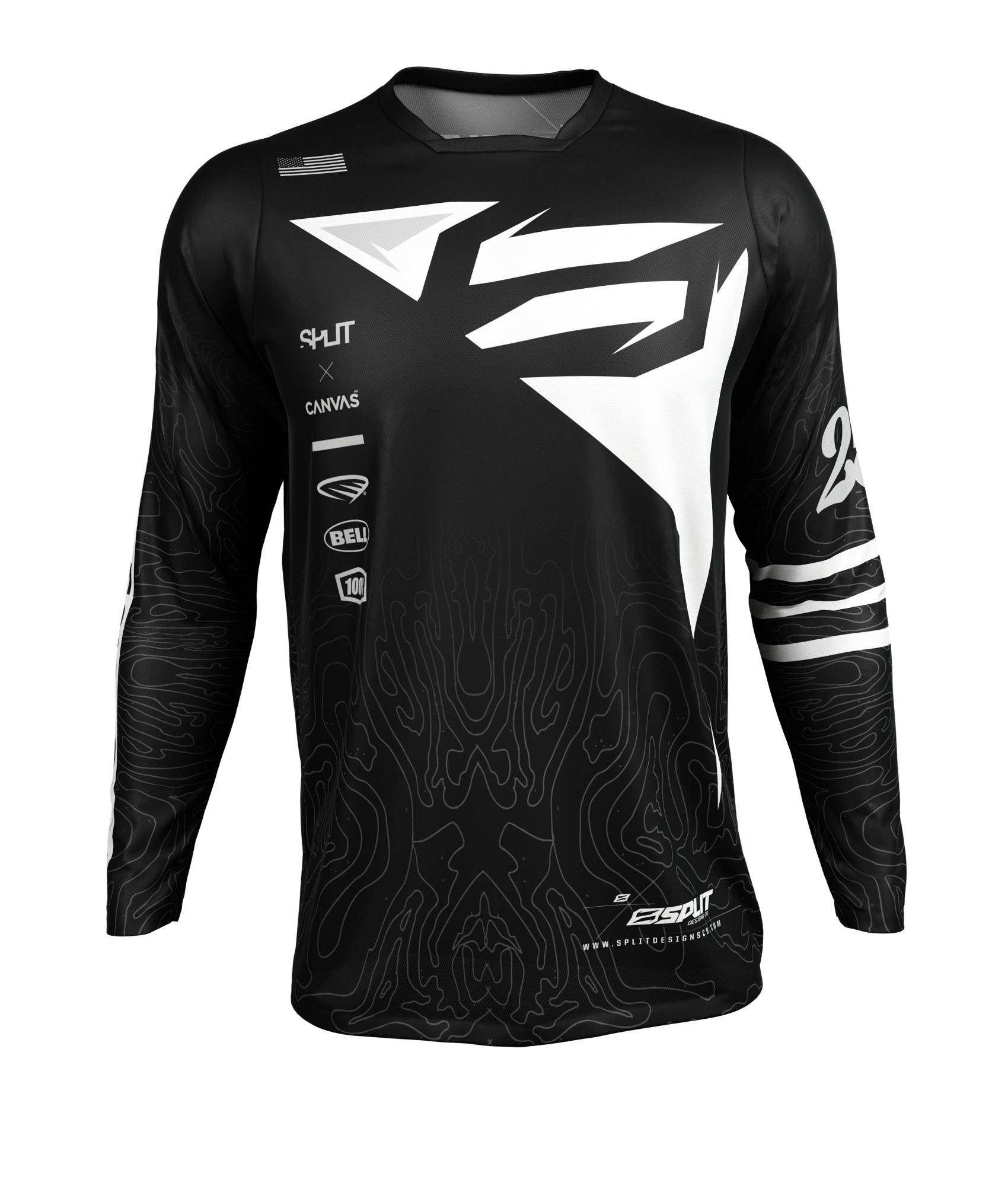 PREMIUM FIT JERSEY ‘GEO BLACK’ – Split Designs Co