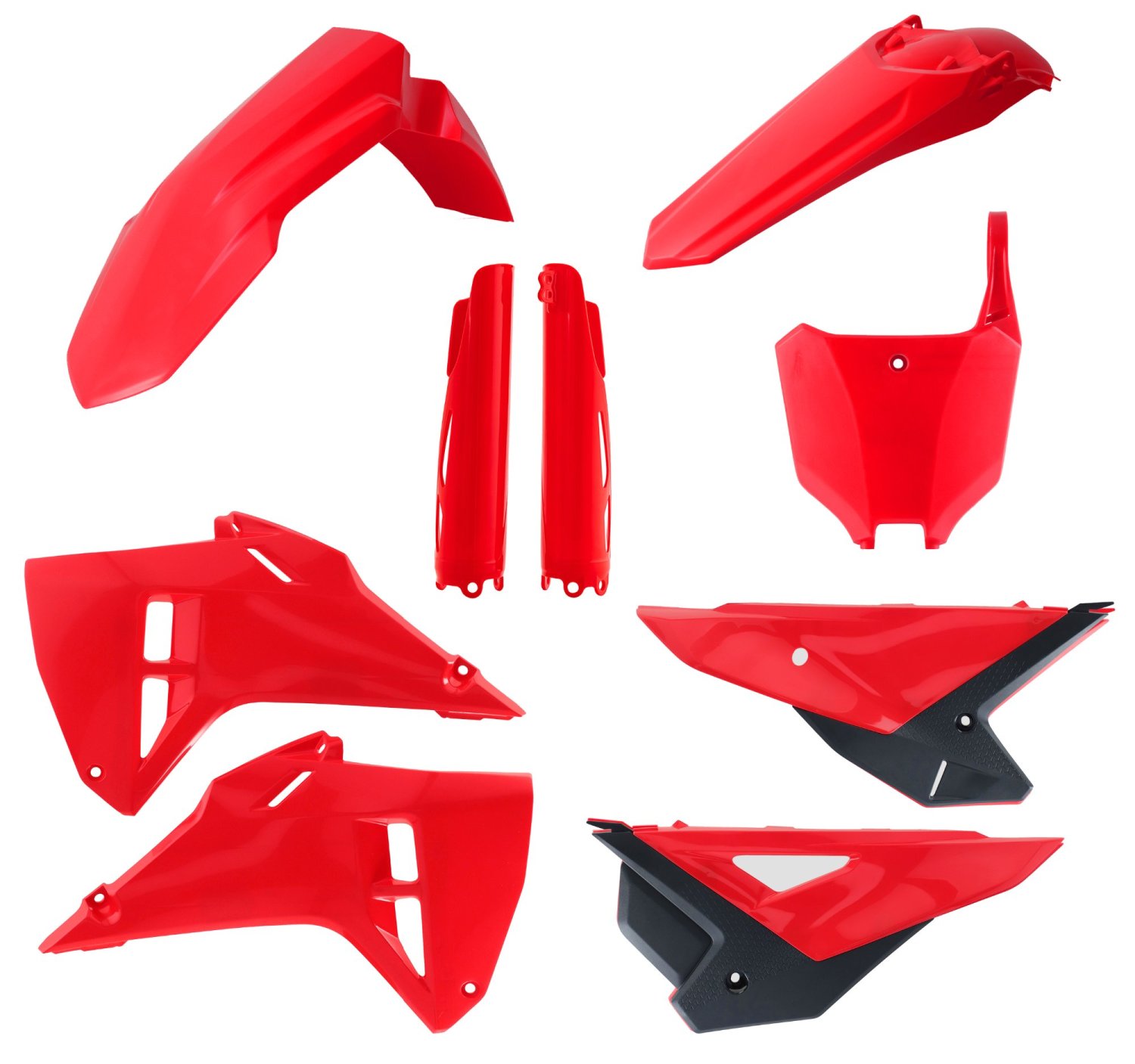 Kit Plastiche Acerbis Bianche Per Honda CRF 450R (2009-2010): Parafanghi E Carenature Originali