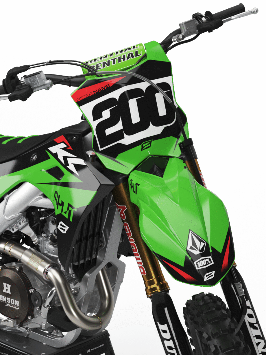 FORGE GREEN Graphics Kit for Kawasaki's