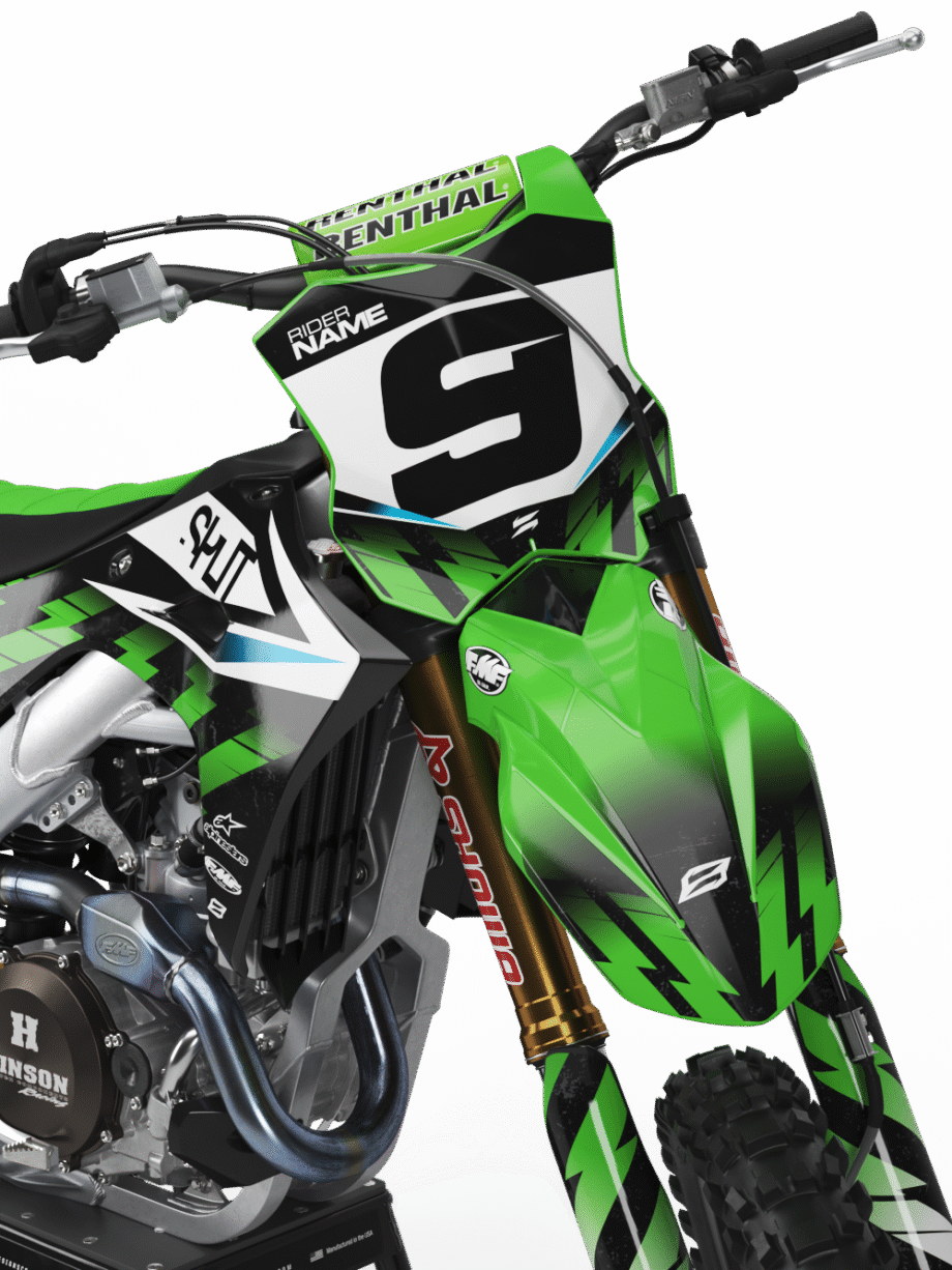 REVISE GREEN Graphics Kit for Kawasaki's