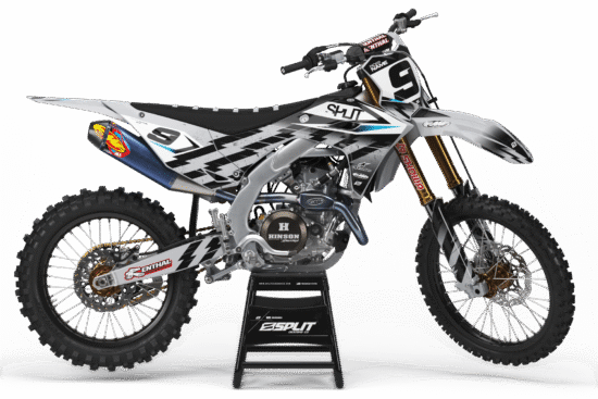 REVISE GREY Graphics Kit for Kawasaki's