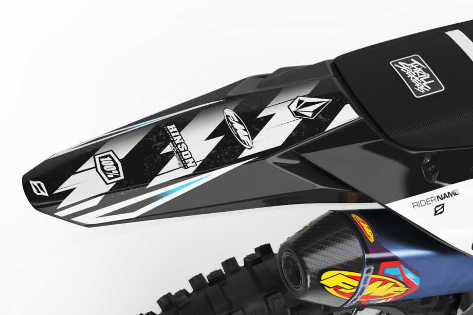 REVISE WHITE Graphics Kit for Kawasaki's