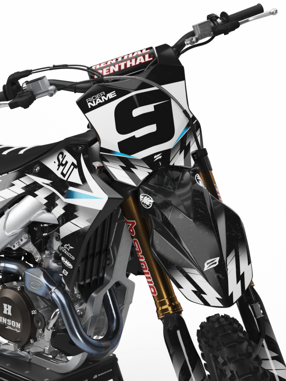 REVISE WHITE Graphics Kit for Kawasaki's