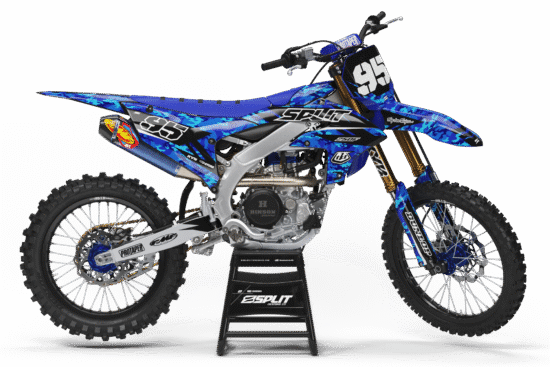 BLUE CAMO Graphics Kit for Yamaha's