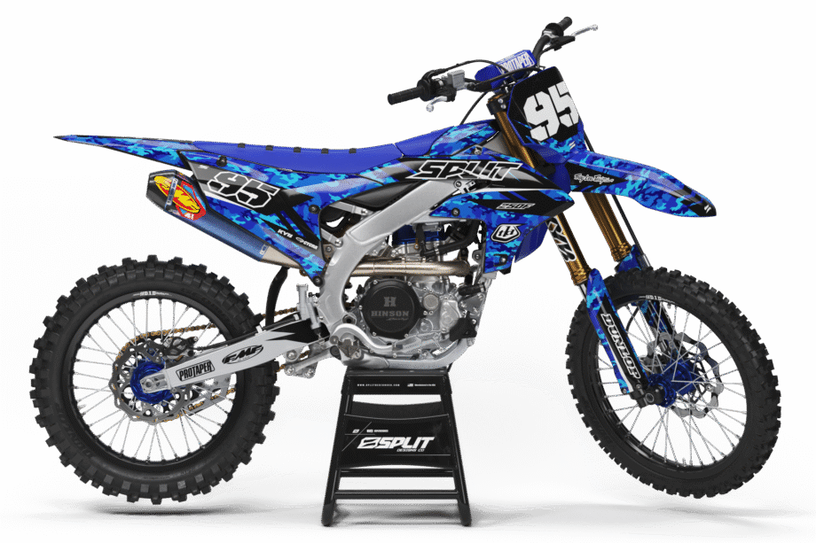 BLUE CAMO Graphics Kit for Yamaha's
