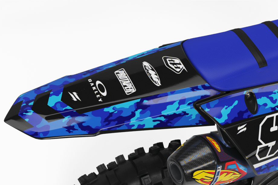 BLUE CAMO Graphics Kit for Yamaha's