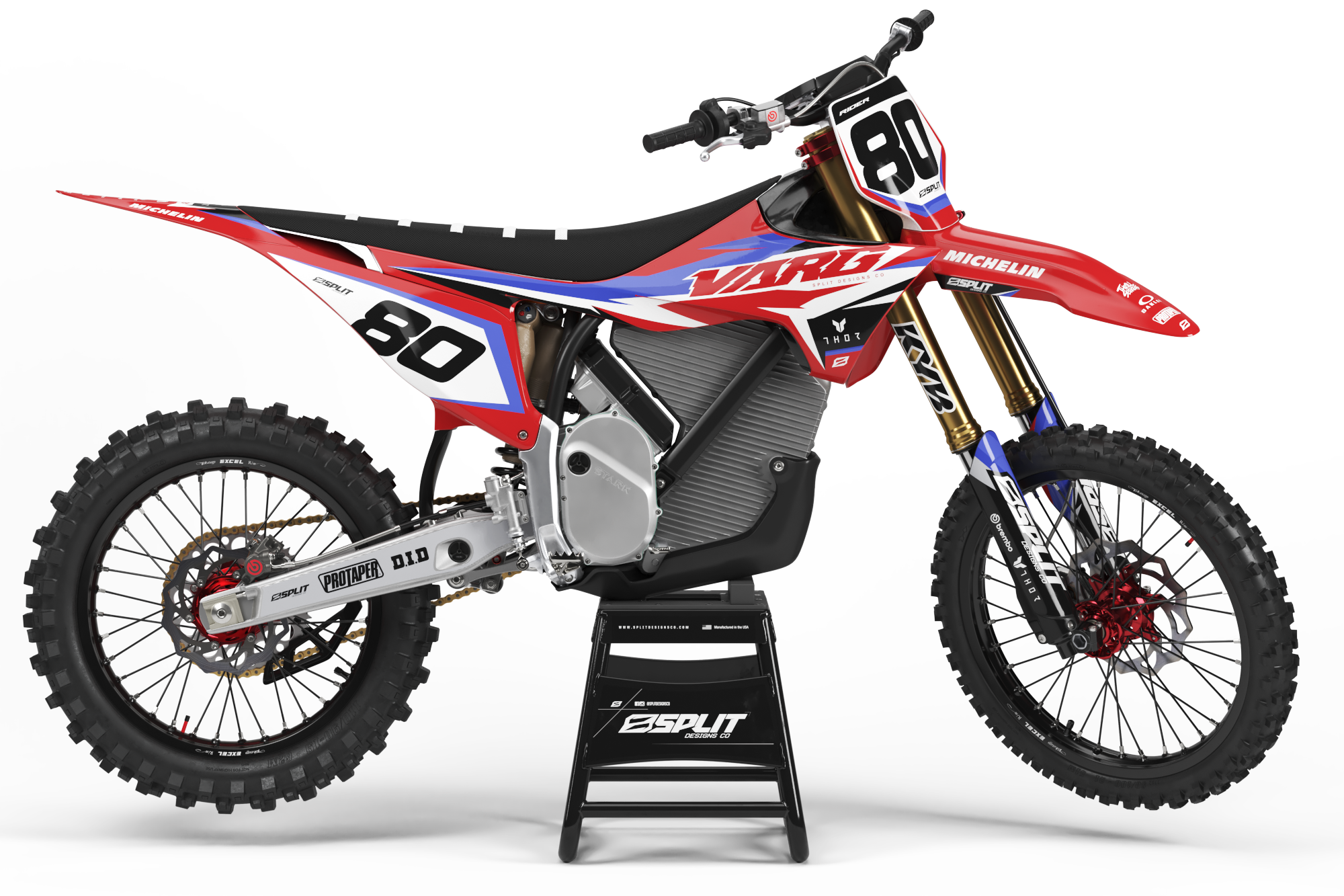 LIGHTNING RED Graphics Kit for Stark Varg