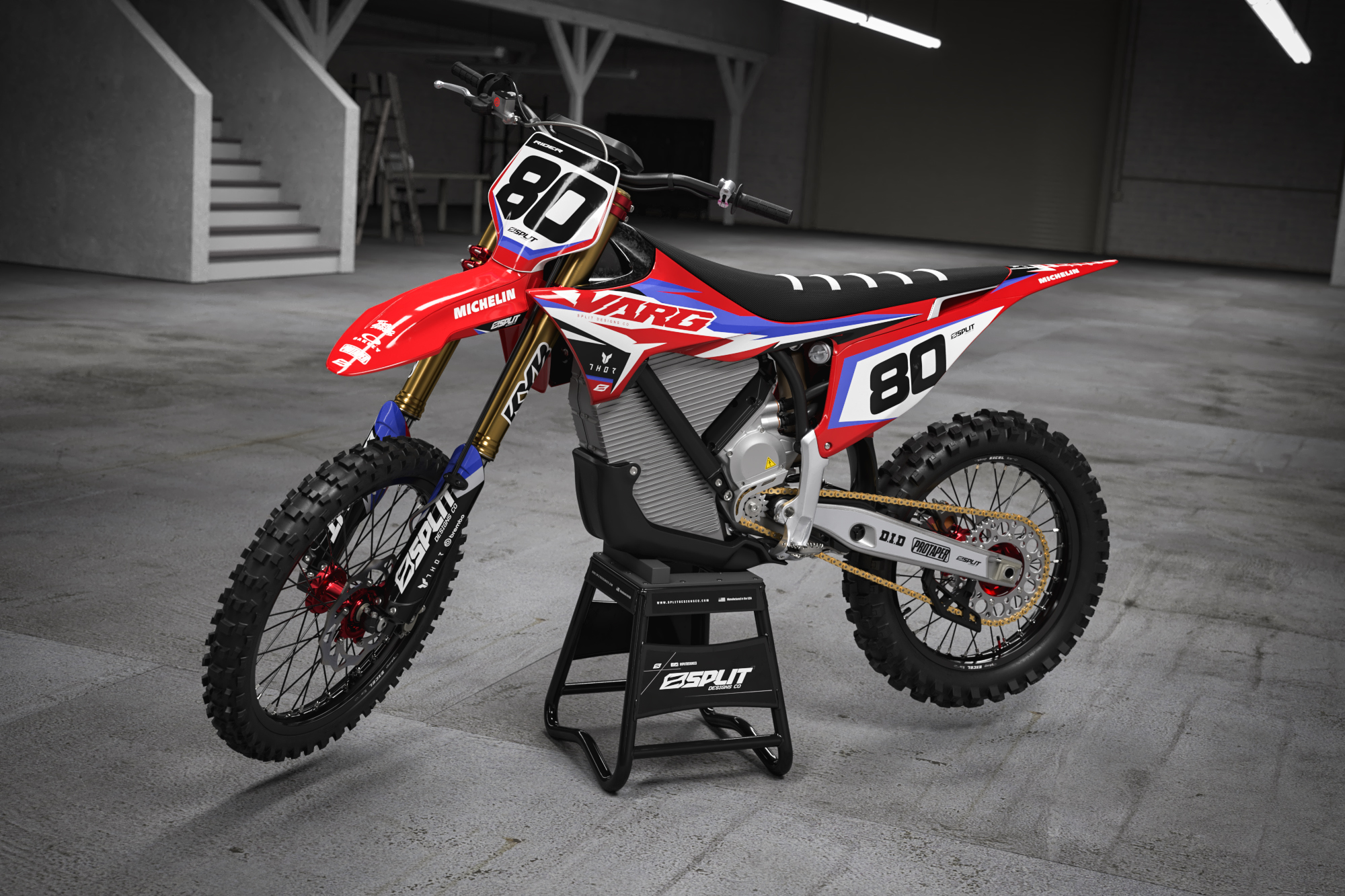 LIGHTNING RED Graphics Kit for Stark Varg